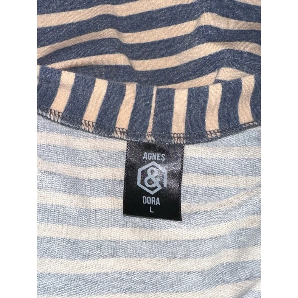 Agnes & Dora Striped Forever Cardigan, Button Down w/ Pockets